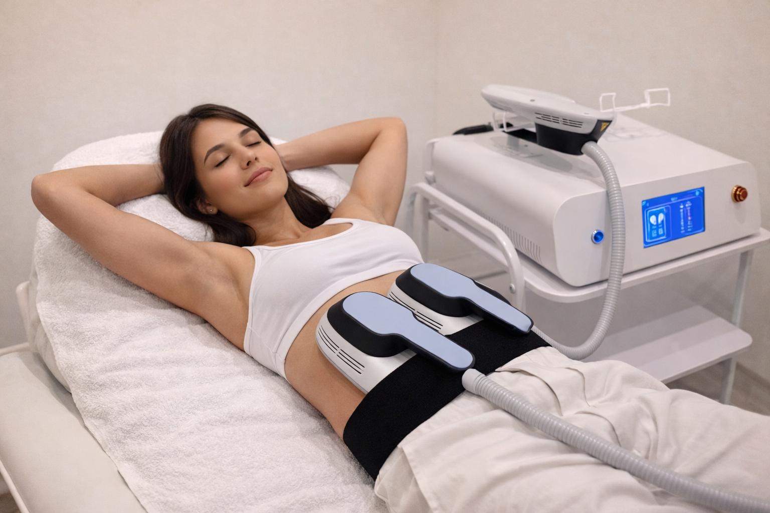 EMTS Bodyforming Gerät im Behandlungsraum von Dr. Freeze in Hannover